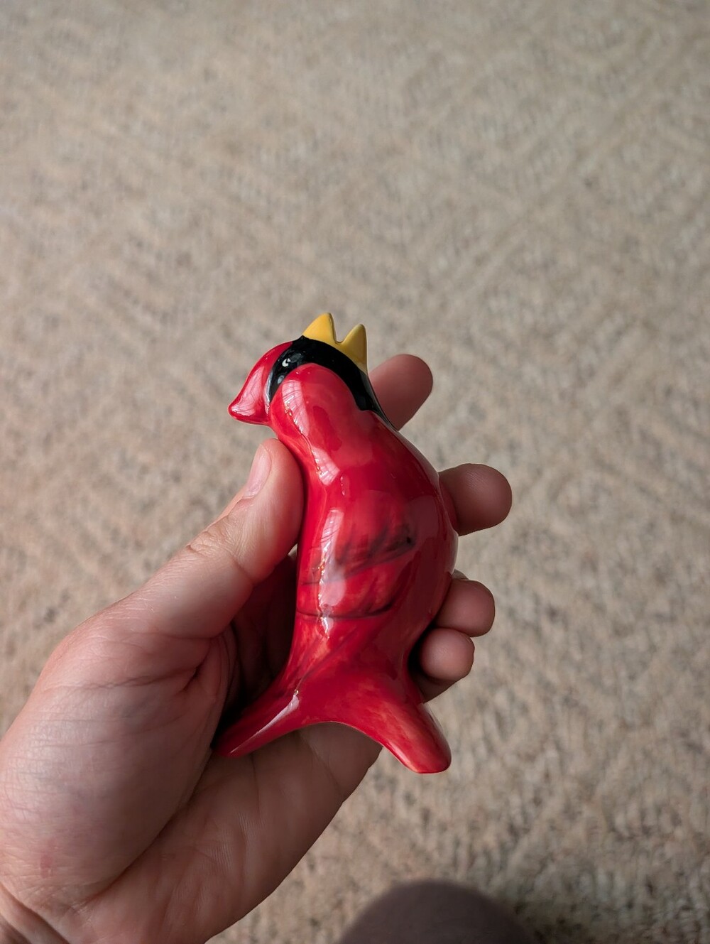 Vintage Pfaltzgraff Red Cardinal Pie Bird Vent Pie Whistle Winterberry Kitchen - Picture 3 of 6